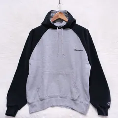 チャンピオン プルオーバーパーカー メンズL ( 男女兼用) バイカラー古着 /250730001