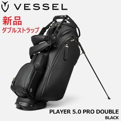 新品★ベゼル★VESSEL★Player プレイヤー 5.0 プロ スタンド キャディバッグ★ダブル ストラップ★2025★9.5型 4.2kg★BLACK ブラック