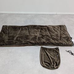 期間限定セール中!【Bランク】丸洗いソフトタッチシュラフ	封筒型寝袋 ブラウン