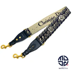 DIOR ディオール ネイビー系 オブリーク メダリオン ショルダーストラップ ブランド バッグ小物 ※難あり