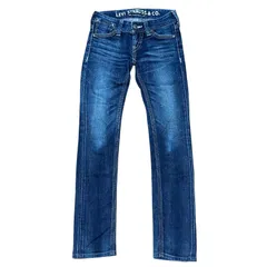 LEVI'S NL992-0001 日本製 ローライズ スリム ストレートデニム インディゴ サイズ26 レディースXS リーバイス