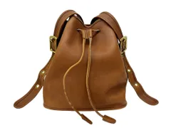 コーチ COACH M5D-9952 ブラウン レザー ショルダーバッグ 巾着型 コーチ COACH M5D-9952 ブラウン レザー ショルダーバッグ 巾着