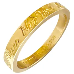 ティファニー ノーツナロー リング 指輪 11号 18金 K18イエローゴールド レディース  TIFFANY&Co.  中古 ティファニー