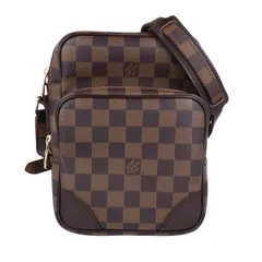 【Louis Vuitton】ルイヴィトン アマゾン N48074 ダミエ エベヌ キャンバス ブラウン系 ショルダーバッグ クロスボディバッグ 斜め掛け レディース 【中古】 USED-AB 【9356】