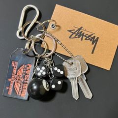 正規STUSSYタグ キーホルダーセット メンズ 8ボールヴィンテージ