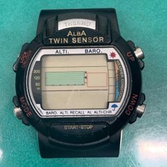 ジャンク】SANYO RF1 ラジオ付きデジタル腕時計 ブラック レトロ
