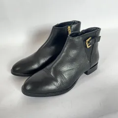 【値下げ】オゥバニスター＊サイドゴア ブラックレザーブーツ＊太ヒール Au BANNISTER（オゥ バニスター） ブーツ 「WEB限定/軽量」厚底