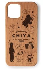 [중고] 휴대 재킷 커버 천야 Ani-Sketch 우드 iPhone 케이스 (대상 기종 / iPhone 13 mini) [주문은 토끼입니까? BLOOM]
