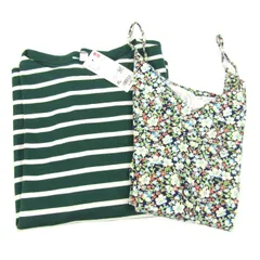 ユニクロ ボーダー長袖Tシャツ リバティキャミソール 2点セット 未使用 トップス 大きいサイズ まとめて レディース XLサイズ UNIQLO