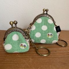 入れ子がま口 ミニとミニミニ ワンポイント刺繍