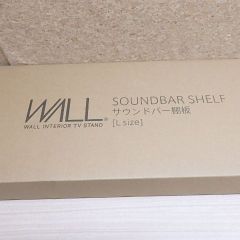 WALL テレビスタンド V2・V3・V5対応 サウンドバー棚板 Lサイズ 幅108 サテンホワイト EQUALS  M05000180 D05000255