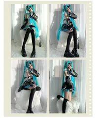 初音ミク Cosplay コスプレ衣装 通常V ウイッグ付き コスチューム ボーカロイドシリーズ 風 ボディースーツ 制服 コスプレグッズ キャラクター 大人気 アニメイベンド ハロウィン クリスマス イベント 学園祭 祭り 仮装