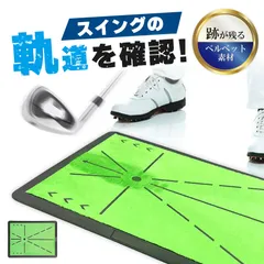 ゴルフ 練習 マット スイング 練習用 室内 自宅 練習器具 スイング軌道 ショット フォーム修正 打点確認 ラバー素材 初心者 上級者 プレゼント 練習マット ショット分析 すべり止め 丈夫 上達グッズ ギフト 軌道 確認 打点 修正 30×40cmのサムネイル