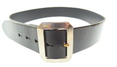 アディクトクローズ NARROW GARRISON BELT レザー ナロー ギャリソンベルトsize32 黒 ベルト・サスペンダー メンズベルト ブラック 103G-119