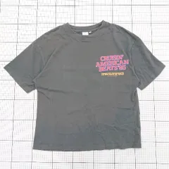 ◇ ⊂ MOUSSY マウジー アメカジ風 ヴィンテージ風 半袖 プリントTシャツ サイズフリー チャコール系 レディース E  【1508060025777】