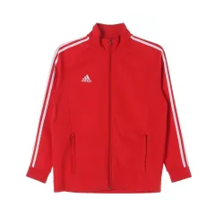 M adidas(アディダス) レッド テコンドー 裏起毛 ハイネック トラックトップス ジップアップジャケット