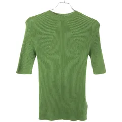 BATONER バトナー 23SS RIBNITURE CREW NECK S/S シーアイランドコットンリブニットTシャツ BN-23SL-021 グリーン 2のサムネイル