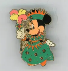 【中古】バッジ・ピンズ ミニーマウス(緑) ピンバッジ 「東京ディズニーランド ミニー・オー!ミニー」 東京ディズニーリゾート限定