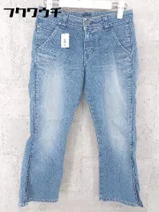 ◇ ViENUS JEAN SOMETHING サムシング EDWIN ジーンズ デニム パンツ サイズS インディゴ レディース 【中古】 【1002800543151】