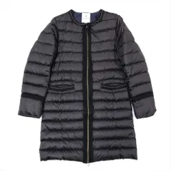 LANVIN　ランバン　ダウンコート 38　ツイード切替 　u6324f LANVIN en Bleu ランバン オンブルー ダウンコート 38 - メルカリ