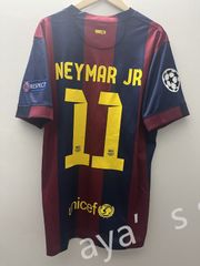 バルセロナ ホーム 11番 ネイマール レトロ 長袖サッカーユニフォーム