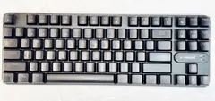 【HY】【中古】【美品】E-YOOSO E元素 87キー メカニカルゲーミングキーボード Z-66 RGB カラフル メカニカルキーボード ブラック 低軸 赤軸[送料無料(一部地域を除く)]HY001