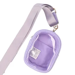 ☆ パープル ☆ ALTROSE ぬいポーチ付ベルトストラップ ショルダーストラップ 長さ調節 スマホ ショルダー ストラップ 太め スマホショルダー スマホストラップ 付け替え ネックストラップ 携帯 スマートフォン ポーチ付き 推し活 ぬいポーチ