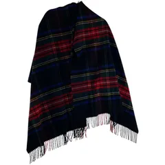 green label relaxing グリーンレーベルリラクシング ユナイテッドアローズ   Johnstons of Elgin  チェックストール/ブラック系