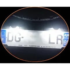 激白光 ! 交換式 ! LED ナンバー灯 ライセンス ランプ ラングラー アンリミテッド スポーツ サハラ ルビコン JL20L JL36L b6822