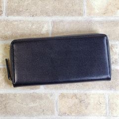 COACH サフィアーノレザー エンボスロゴ ジップアラウンドウォレット