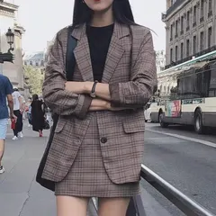 ジャケット スーツ アウター 上着 レディース 羽織 前開き 長袖 襟付き ワイド オーバーサイズ ポケット ボタン かわいい 大人可愛い きれいめ シンプル カジュアル 上品 おしゃれ かっこいい レトロ こなれ感 ラフ ルーズ 個性的 クール モード系 エ