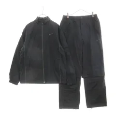 NIKE (ナイキ) GOLF ゴルフ ポリエステル ロゴプリントセットアップ ジャケット パンツ ブラックのサムネイル