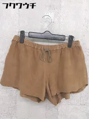 ◇ Adam et Rope’ アダム エ ロペ やぎ革ショート パンツ サイズ」38 ブラウン レディース 【中古】 【1002801730970】のサムネイル