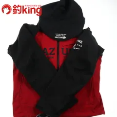 マズメ ウィンドカットジャケットWトーン MZFW-728  ブラック／レッド  LLサイズ  /X221M 美品 ウェア ジャケット パンツ Tシャツ ベスト ウェーダー ロッド リール ルアー 中古