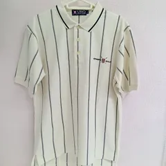 [CHAPS Ralph Lauren]チャップスラルフローレン ポロシャツ 半袖 夏 メンズ 綿100％ 古着 サイズL ベージュ（い-74， サ）