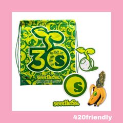 420friendly SEEDLESS-30周年ナップサック- ステッカー4枚付