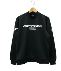 サイズ：M RUFFLOG ラフロッグ 2022年 ハイネック スウェットシャツ  ブラック系 [240101438989] ゴルフウェア メンズ ストスト サイズ：M RUFFLOG ラフロッグ 2022年 ハイネック スウェット