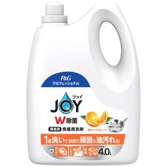 【特価商品】業務用 ジョイ W除菌 食器用洗剤 贅沢シトラスオレンジの香り 4L