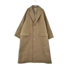 AURALEE (オーラリー) BLUEFACED WOOL DOUBLE CLOTH CHESTERFIELD COAT ダブル フェイス ロングコート A20AC01BN ベージュのサムネイル