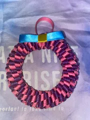 クラフトバンドクリスマスリース