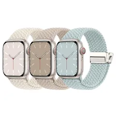 【新品】 Missair コンパチブル アップルウォッチ バンド ナイロン 42 41 40 38mm Apple Watch バンド 編み込み ゴム 磁気式バックル マグネット アップルウォッチ スポーツバンド 伸縮性 iWatch Series10 9 0