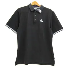 アディダスゴルフ ポロシャツ 半袖 クライマライト スポーツウエア トップス 黒 メンズ Mサイズ ブラック adidasGOLF 【中古】