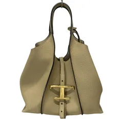 TOD'S(トッズ) トートバッグ T タイムレス レザー ショッピング バッグ ミニ ベージュ(クリーム) 2WAY レザー