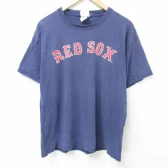 XL/古着 リー Lee 半袖 ビンテージ Tシャツ メンズ 00s MLB ボストンレッドソックス ジョナサンパペルボン 58 コットン クルーネック 紺 ネ