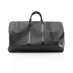 ルイヴィトン/ボストンバッグ/キーポル55/ノワール/レザー（LV