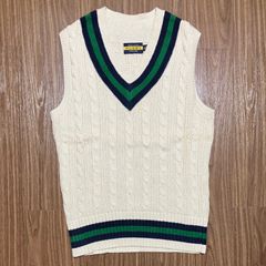 RUGBY Ralph Lauren チルデンニットベスト コットンリネン S