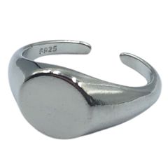 シルバーアクセサリー デザインリング カレッジリング シルバー925 3A