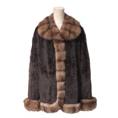 □美品□EMBA エンバ ベスト サイズ11 シェアードミンク MINK