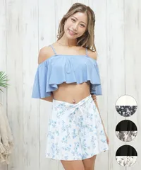 【ムラスポ公式】新品 Beach Queen ビーチクイーン 水着 レディース ビキニ 3点セット ショーツ付き フレア 403510