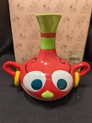 よばれてとびでてアクビちゃん　花瓶（つぼS）レッド Amazon.co.jp: レトロアイテム ハクション大魔王 アクビちゃん